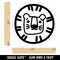 Lion Face Doodle Self-Inking Rubber Stamp for Stamping Crafting Planners